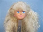 VINTAGE 1990s 7.5" Barbie Sister Stacie NUDE Doll HEAD ONLY w/PINK EARRINGS