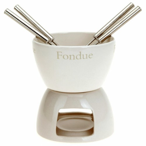 Service à Fondue en fonte Nomar Idem Le Creuset . NEUF Noir Liv