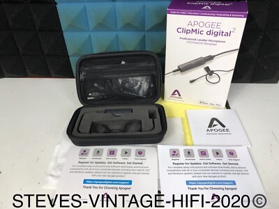 Apogee ClipMic Digital 2 (professionelles Lavaliermikrofon) IOS/MAC/WINDOWS L@@K