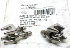 NEW LOT OF 2 SUNCOR S0122-ES06 304 STAINLESS 1/4" CLIP MK