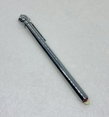 #ad Vintage Bicycle Tire Pressure Gauge Pen PSI Diagnostic Tool Metal Frame 10 $8.32