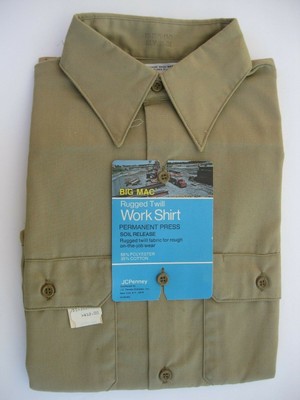 NEW BIG MAC RUGGED TWILL WORK SHIRT 