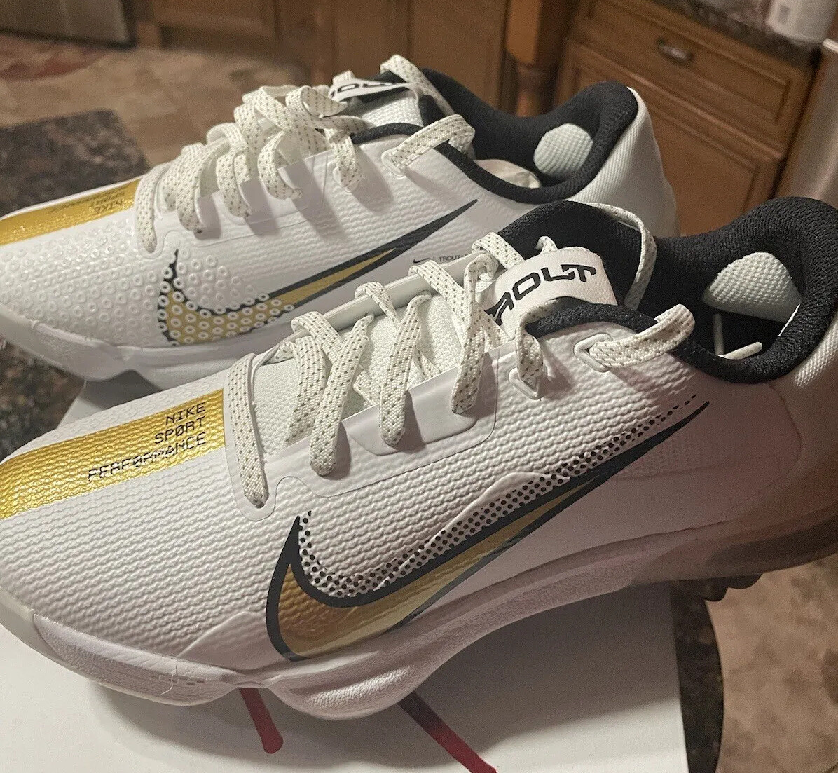 Nike Force Zoom Trout 7 Pro Men Metallic Gold Baseball Cleats
