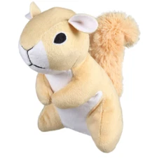 Greenbrier Kennel Club Plush Squeaky Squirrel Dog Toy ~ Cream/Tan