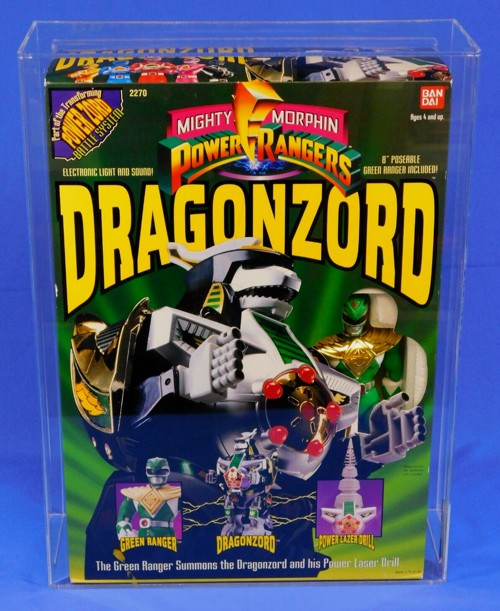 MIGHTY MORPHIN POWER RANGERS GREEN DRAGONZORD AFA 80 SEALED 1993