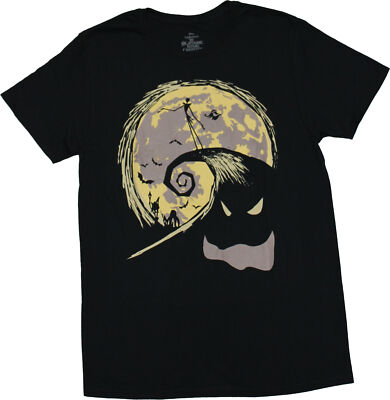 Nightmare Before Christmas New Adult T-Shirt - Silhouette Jack Ooogie Boogie