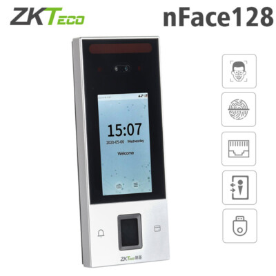 ZKTeco nFace128 4'' Fingerprint Facial Time Attendance Access Control Terminal