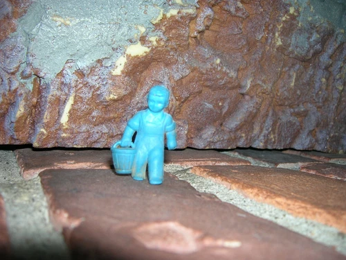 VINTAGE MARX FARM BOY 1950'S PLAYSET FARM FIGURE TOY 60MM VINYL RUBBER