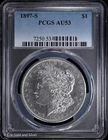 1897-S $1 Morgan Silver Dollar PCGS AU 53