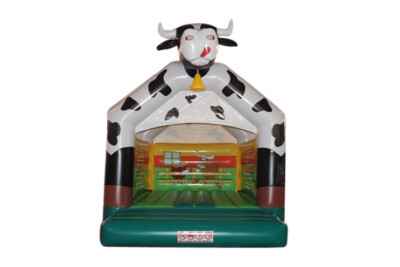 Hüpfburg Kuh mit Dach in 5m x 4m x 5m DIN 14960 MB-Inflatable