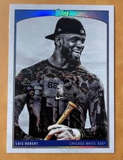 2022 Topps X Lauren Taylor Luis Robert Base #6 Blue Foil 14/49 Chicago White Sox