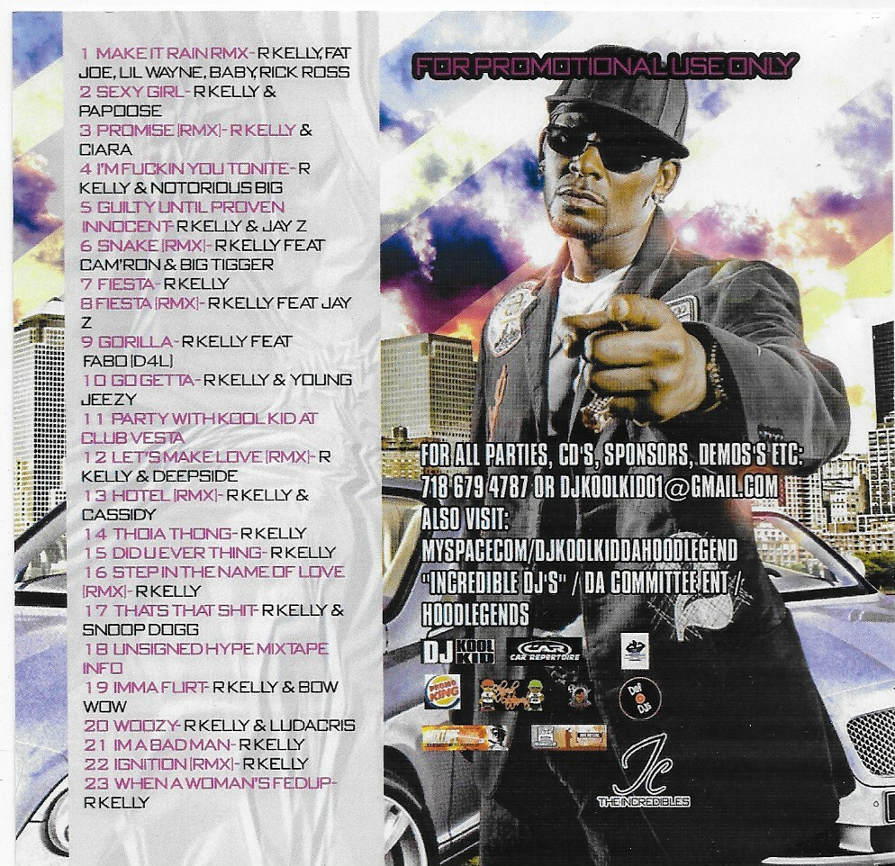DJ Kool Kid and R.Kelly Thoia Thong Promo Mixtape CD Def DJ's! 23