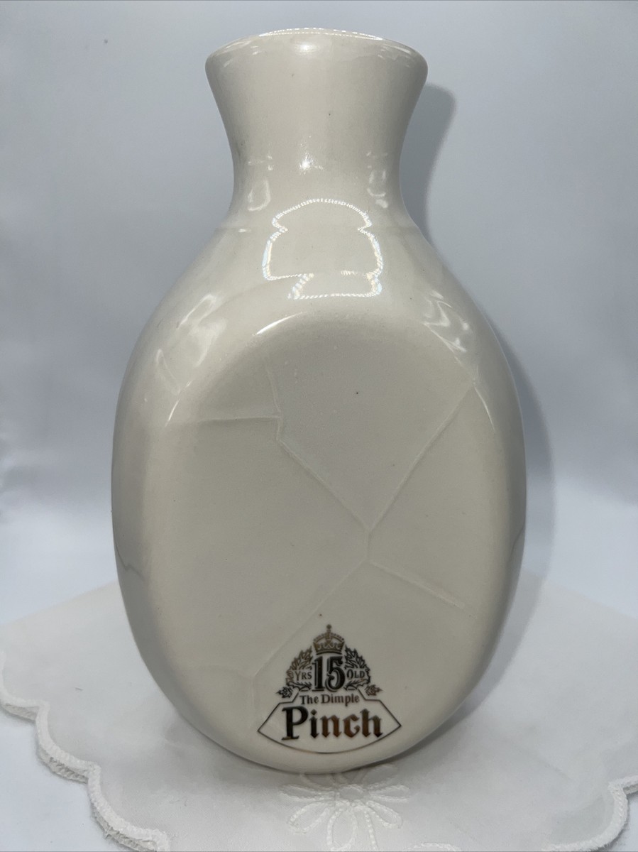 ウイスキー Dimple Ceramic Decanter Vintage White Ceramic Dimple Pinch Scotch Whiskey decanter | eBay