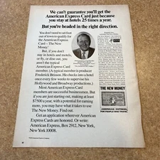 1970 American Express Credit Card Print Ad Amex New Money People Who Travel