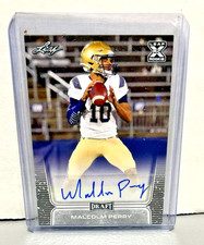 2020 Leaf Draft Rookie #BA-MP1 Malcolm Perry Autograph