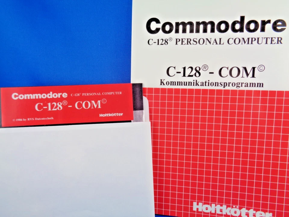 COMMODORE 128 -- C-128 - COM KOMMUNIKATIONSPROGRAMM (HOLTKÖTTER - DISK) - Bild 2 von 4