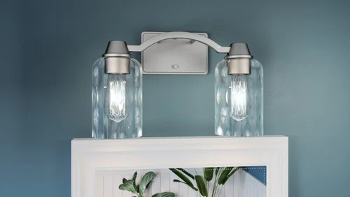 Quoizel ACA8613 Acacia 2 Light 14"W Vanity Light - Nickel - Picture 9 of 12