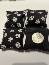4 Paws With Black Back 2 X 2  Mini Cornhole Bean Bags