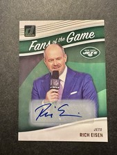 2023 Panini Donruss Rich Eisen Fans of the Game Auto #FG-RE New York Jets NFL