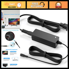 19V DC Power Supply Adapter Cord for LG 27" 24" 23" 22" 20" LCD LED Monitors