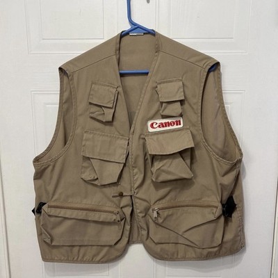 Canon Professional Photography Vest - Photojournalist Utility Vest - Vintage