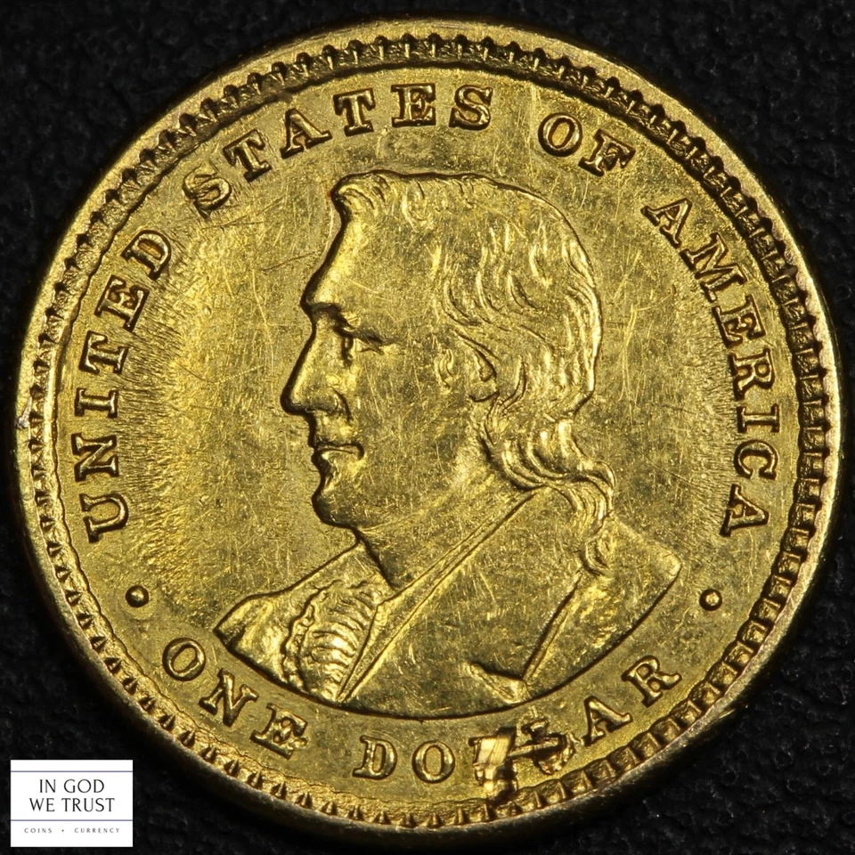 1905 Lewis and Clark Commemorative Gold One Dollar G$1 - Image 2 of 2