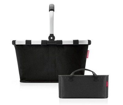 reisenthel Einkaufskorb carrybag schwarz carry bag BK7003 + Organizer schwarz