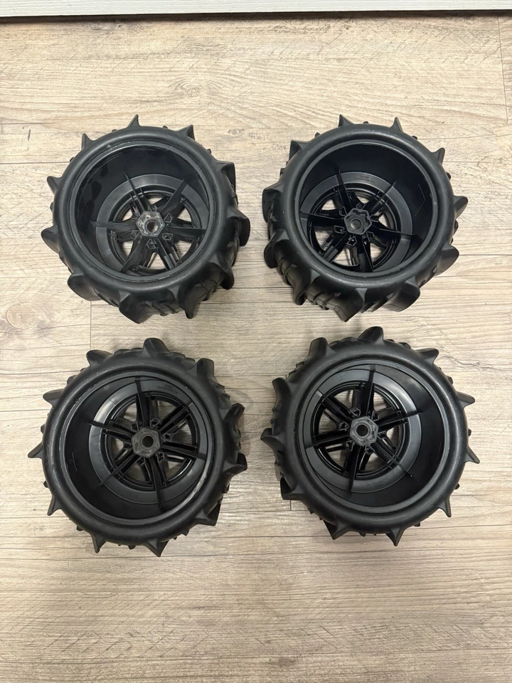 Traxxas XRT X-Maxx Sand Paddle Tires & Wheels Complete Set Of 4 TRA7773 Rc - Image 4 of 4
