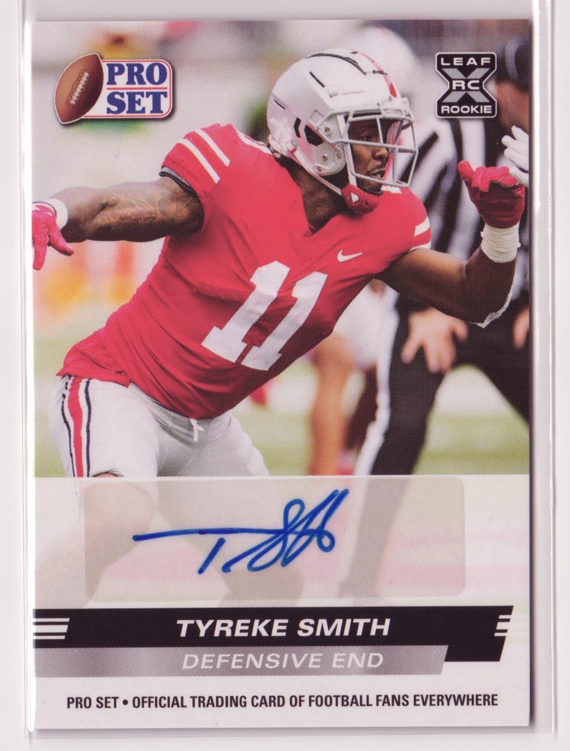 2022 Pro Set Draft Tyreke Smith #PSA-TS2 Auto RC Buckeyes