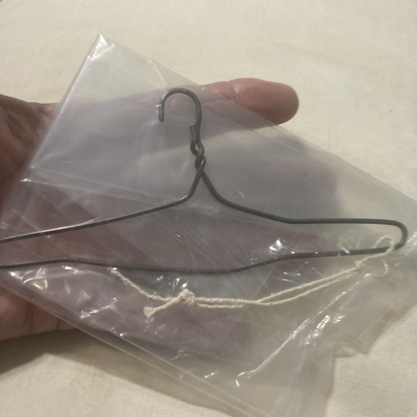 Vtg  Doll Hanger Metal Clothes HANGERS   Just One Wire. Very Cool