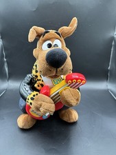Rare Vintage 11  Scooby Doo Rock N  Roll Animated Musical Plush Stuffed Animal