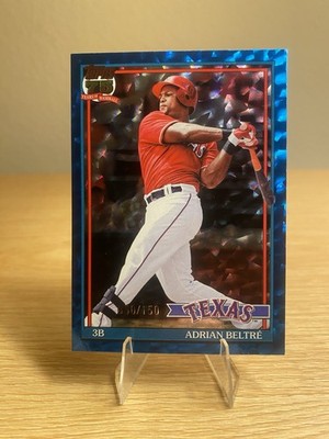 Adrian Beltre 2026 Topps Series 1 - 1991 Blue Crackle Foil /150 - Rangers HOF