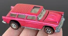 Vintage Hot Wheels Redline 1970 RICH Hot Pink Classic Nomad - AMAZING COLOR!