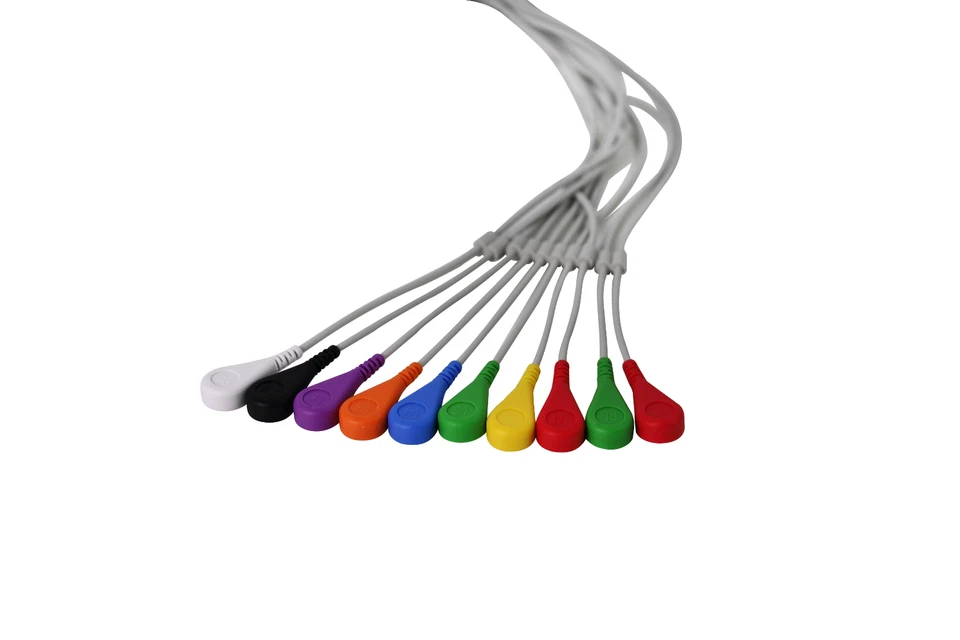 Nuevo cable Holter de ECG de 10 cables cable de ECG para monitor Holter de ECG TLC 12 CABLES Foto 3 de 4