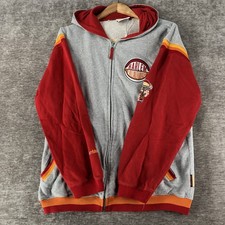 Vintage Platinum FUBU Harlem Globetrotters Basketball Men's Full Zip Jacket XL