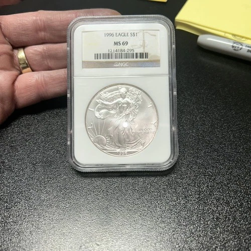 1996 Silver Eagle  NGC MS 69 Free Shipping