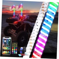 2PCS 2FT Upgraded COB LED Whip Lights with VIS-COB Whip Lights 2FT-2PCS