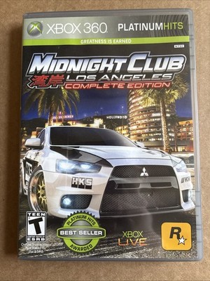 XBOX 360: Midnight Club Los Angeles Complete Edition (missing manual)