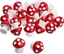 24 Pcs Mini Resin Mushrooms Tiny Mushroom Miniature igurines airy Wild Garden Su