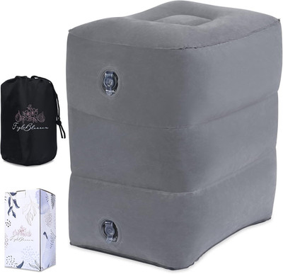 Inflatable Airplane Footrest Pillow | Inflatable Kids Travel Bed | Adjustable...