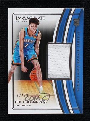 2022-23 Panini Immaculate Remarkable Rookie Jerseys 87/99 Chet Holmgren RC 12po