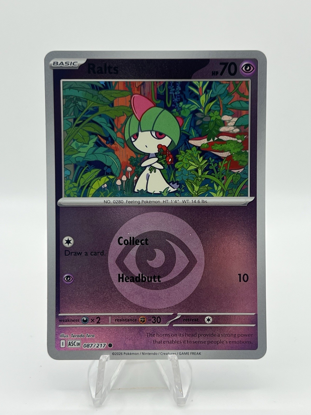 Ralts 87/217 Reverse Holo Energy Ascended Heroes  Pokemon NM