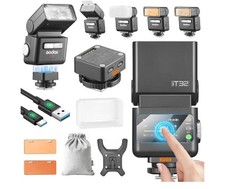Godox iT32 TTL Mini Camera Flash mit X5-S Tri...