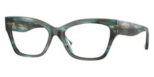 Vogue Eyewear Cat Eye Woman Eyeglasses 0VO5523 3088 54mm Green Havana - NEW