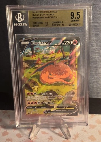 Pokemon Charizard V Ultra-Premium Coll. Full Alt Art Promo SWSH260 BGS 9.5