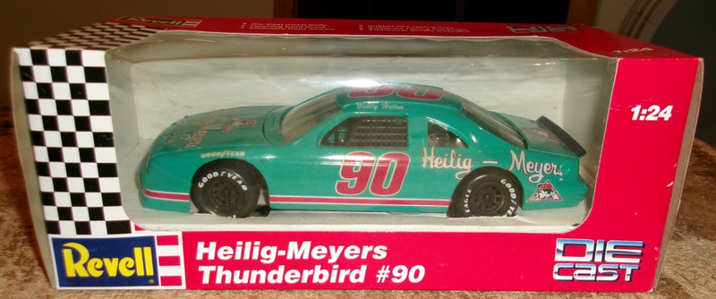 1/24 1993 revell #90 heilig-meyers thunderbird stock car in the box new