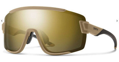 NEW Smith Wildcat Sunglasses-Matte Safari-CP Black Gold + Clear Lens
