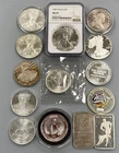 15 Troy Ounces .999 Silver Coins Bars Rounds nice mix L24035