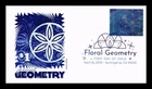 US COVER FLORAL GEOMETRY $1 FIRST DAY ISSUE PANDA CACHET