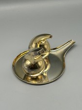 SET SALE E PEPE CON VASSOIETTO ARGENTO LAVORAZIONE A MANO VINTAGE CON CUSTODIA